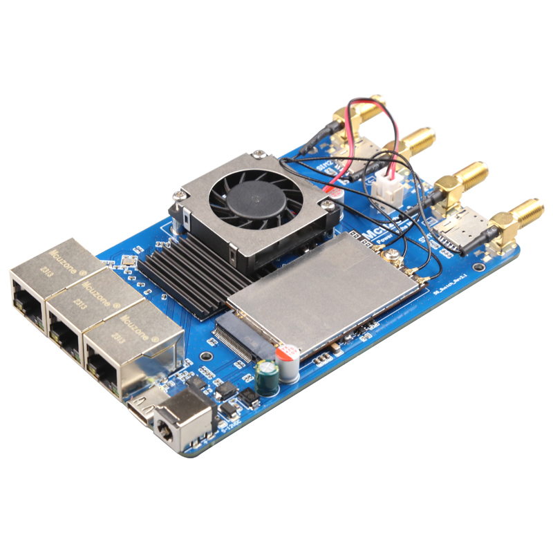 MR52310 5G转三口千兆路由器,5G转以太网+千兆交换机一体 RM520N