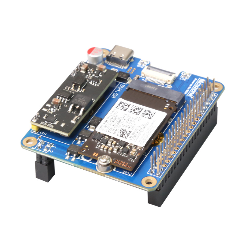 树莓派5专用以太网供电PoE含NVME SSD固态硬盘扩展板HAT MPS2242