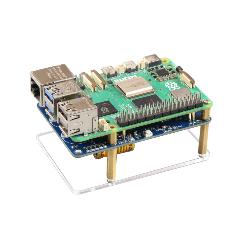 树莓派5专用 超级电容UPS 5V5A PD电源模块,掉电保存系统,机器人